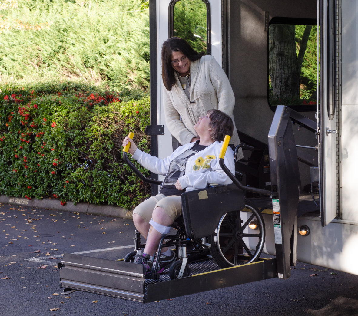 patient in the wheelchair